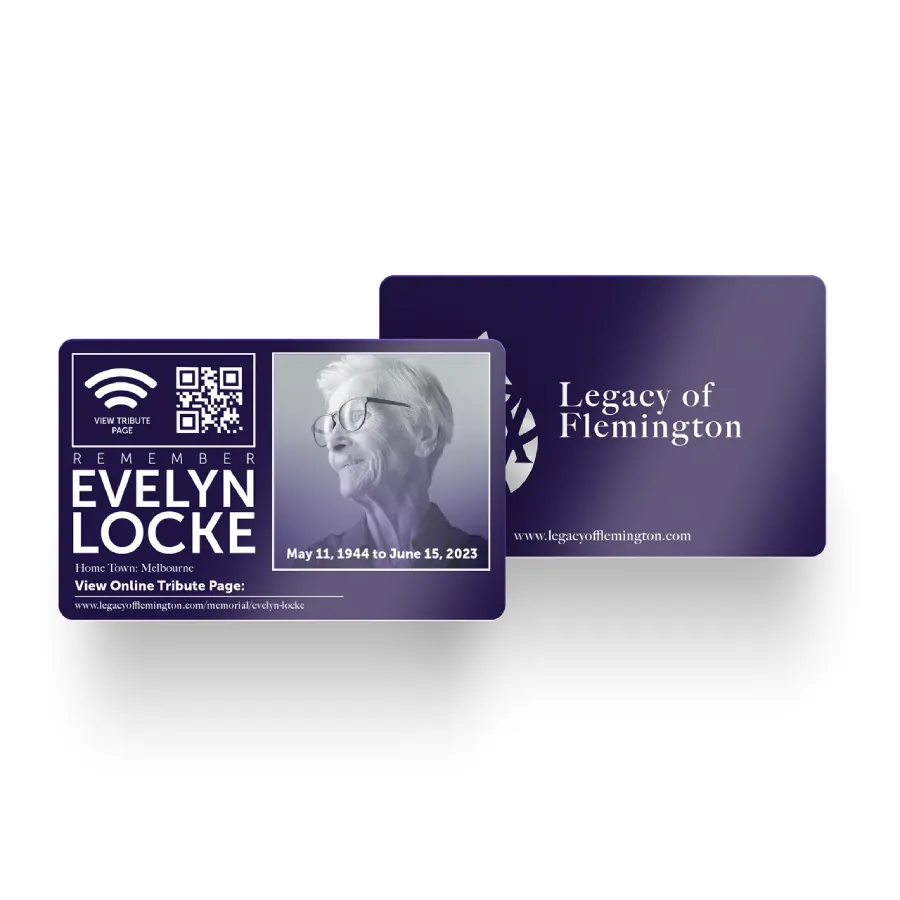 Wallet Memorial Cards